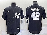 New York Yankees #42 Mariano Rivera Black Stitched Nike Cool Base Throwback Jersey,baseball caps,new era cap wholesale,wholesale hats