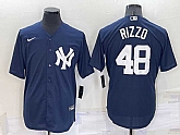 New York Yankees #48 Anthony Rizzo Navy Blue Stitched Nike Cool Base Throwback Jersey,baseball caps,new era cap wholesale,wholesale hats