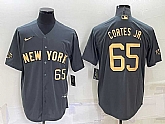 New York Yankees #65 Nestor Cortes Jr Number Grey 2022 All Star Stitched Cool Base Nike Jersey,baseball caps,new era cap wholesale,wholesale hats