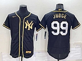 New York Yankees #99 Aaron Judge Black Gold Flexbase Stitched Baseball Jersey,baseball caps,new era cap wholesale,wholesale hats