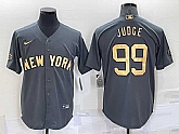 New York Yankees #99 Aaron Judge Grey 2022 All Star Stitched Cool Base Nike Jersey,baseball caps,new era cap wholesale,wholesale hats