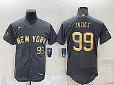 New York Yankees #99 Aaron Judge Number Grey 2022 All Star Stitched Flexbase Nike Jersey,baseball caps,new era cap wholesale,wholesale hats