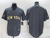 New York Yankees Blank Grey 2022 All Star Stitched Cool Base Nike Jersey,baseball caps,new era cap wholesale,wholesale hats