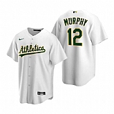 Oakland Athletics #12 Sean Murphy White Cool Base Stitched Jersey,baseball caps,new era cap wholesale,wholesale hats