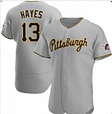 Pittsburgh Pirates #13 KeBryan Hayes Gray Flexbase Stitched Jersey,baseball caps,new era cap wholesale,wholesale hats
