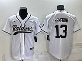 Raiders #13 Hunter Renfrow White Men's Stitched MLB Cool Base Nike Baseball Jersey (2),baseball caps,new era cap wholesale,wholesale hats