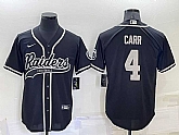 Raiders #4 Derek Carr Black Men's Stitched MLB Cool Base Nike Baseball,baseball caps,new era cap wholesale,wholesale hats