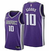Sacramento Kings #10 Domantas Sabonis Purple 2022 Basketball Stitched Jersey Dzhi