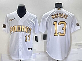 San Diego Padres #13 Manny Machado Number White 2022 All Star Stitched Cool Base Nike Jersey,baseball caps,new era cap wholesale,wholesale hats