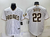 San Diego Padres #22 Juan Soto White Stitched MLB Cool Base Nike Jersey,baseball caps,new era cap wholesale,wholesale hats