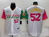 San Diego Padres #52 Mike Clevinger White Number 2022 City Connect Cool Base Stitched Jersey,baseball caps,new era cap wholesale,wholesale hats
