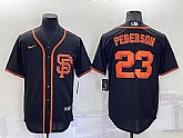 San Francisco Giants #23 Joc Pederson Black Alternate Nike Jersey,baseball caps,new era cap wholesale,wholesale hats