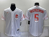 San Francisco Giants #5 Mike Yastrzemski White 2021 City Connect Stitched Cool Base Nike Jersey,baseball caps,new era cap wholesale,wholesale hats