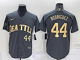 Seattle Mariners #44 Julio Rodriguez Number Grey 2022 All Star Stitched Cool Base Nike Jersey,baseball caps,new era cap wholesale,wholesale hats