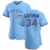 TORONTO BLUE JAYS #34 KEVIN GAUSMAN BLUE POWDER ALTERNATE JERSEY,baseball caps,new era cap wholesale,wholesale hats