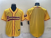 Tampa Bay Buccaneers Blank Yellow Men's Stitched Cool Base Nike Baseball Jersey,baseball caps,new era cap wholesale,wholesale hats
