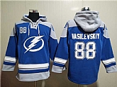 Tampa Bay Lightning #88 Andrei Vasilevskiy Blue Ageless Must-Have Lace-Up Pullover Hoodie