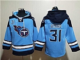 Tennessee Titans #31 Kevin Byard Blue Lace-Up Pullover Hoodie,baseball caps,new era cap wholesale,wholesale hats