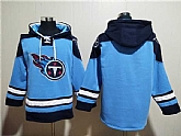 Tennessee Titans Blank Blue Lace-Up Pullover Hoodie,baseball caps,new era cap wholesale,wholesale hats