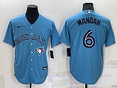 Toronto Blue Jays #6 Alek Manoah Light Blue Stitched MLB Cool Base Nike Jersey,baseball caps,new era cap wholesale,wholesale hats