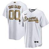 Customized Men's Atlanta Braves Active Player 2022 All-Star Cool Base White Stitched Jersey