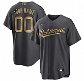 Customized Men's Baltimore Orioles Active Player Charcoal 2022 All-Star Cool Base Stitched Jersey