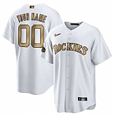 Customized Men's Colorado Rockies Active Player White 2022 All-Star Cool Base Stitched Jersey,baseball caps,new era cap wholesale,wholesale hats