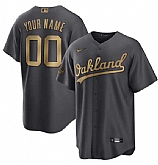 Customized Men's Oakland Athletics Active Player Charcoal 2022 All-Star Cool Base Stitched Jersey