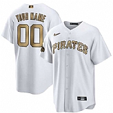 Customized Men's Pittsburgh Pirates Active Player White 2022 All-Star Cool Base Stitched Jersey