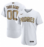 Customized Men's San Diego Padres Active Player White 2022 All-Star Flex Base Stitched Jersey