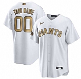 Customized Men's San Francisco Giants Active Player White 2022 All-Star Cool Base Stitched Jersey