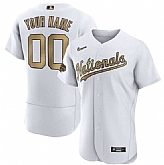 Customized Men's Washington Nationals Active Player White 2022 All-Star Flex Base Stitched Jersey
