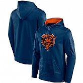 Men's Chicago Bears Navy On The Ball Pullover Hoodie,baseball caps,new era cap wholesale,wholesale hats