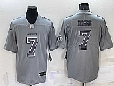 Men's Dallas Cowboys #7 Trevon Diggs LOGO Grey Atmosphere Fashion 2022 Vapor Untouchable Stitched Nike Limited Jersey,baseball caps,new era cap wholesale,wholesale hats