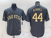 Men's Houston Astros #44 Yordan Alvarez Grey 2022 All Star Stitched Cool Base Nike Jersey,baseball caps,new era cap wholesale,wholesale hats