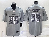 Men's Las Vegas Raiders #98 Maxx Crosby Grey Atmosphere Fashion 2022 Vapor Untouchable Stitched Limited Jersey,baseball caps,new era cap wholesale,wholesale hats