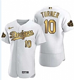 Men's Los Angeles Dodgers #10 Justin Turner White 2022 All Star Stitched Flex Base Nike Jersey,baseball caps,new era cap wholesale,wholesale hats