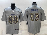 Men's Los Angeles Rams #99 Aaron Donald Grey Atmosphere Fashion Vapor Untouchable Stitched Limited Jersey,baseball caps,new era cap wholesale,wholesale hats