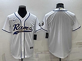 Men's Los Angeles Rams Blank White Stitched MLB Cool Base Nike Baseball Jersey,baseball caps,new era cap wholesale,wholesale hats