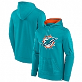 Men's Miami Dolphins Aqua On The Ball Pullover Hoodie,baseball caps,new era cap wholesale,wholesale hats