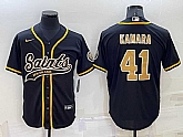 Men's New Orleans Saints #41 Alvin Kamara Black Stitched MLB Cool Base Nike Baseball Jersey,baseball caps,new era cap wholesale,wholesale hats