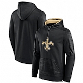 Men's New Orleans Saints Black On The Ball Pullover Hoodie,baseball caps,new era cap wholesale,wholesale hats