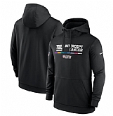 Men's New York Giants 2022 Black Crucial Catch Therma Performance Pullover Hoodie,baseball caps,new era cap wholesale,wholesale hats