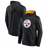 Men's Pittsburgh Steelers Black On The Ball Pullover Hoodie,baseball caps,new era cap wholesale,wholesale hats