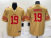 Men's San Francisco 49ers #19 Deebo Samuel Gold NEW 2022 Inverted Legend Stitched NFL Nike Limited Jersey,baseball caps,new era cap wholesale,wholesale hats