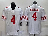 Men's San Francisco 49ers #4 Nick Mullens 2022 New White Vapor Untouchable Stitched Jersey,baseball caps,new era cap wholesale,wholesale hats