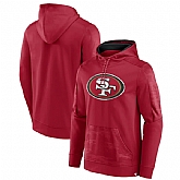 Men's San Francisco 49ers Red On The Ball Pullover Hoodie,baseball caps,new era cap wholesale,wholesale hats