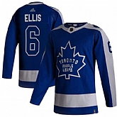 Men's Toronto Maple Leafs #6 Ron Ellis 2021 Reverse Retro Blue Special Edition Authentic Jersey,baseball caps,new era cap wholesale,wholesale hats