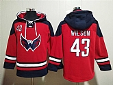 Men's Washington Capitals #43 Tom Wilson Red Ageless Must Have Lace Up Pullover Hoodie,baseball caps,new era cap wholesale,wholesale hats