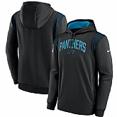 Mens Carolina Panthers Black Sideline Stack Performance Pullover Hoodie,baseball caps,new era cap wholesale,wholesale hats